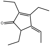 2-Cyclopenten-1-one,2,3,5-triethyl-4-ethylidene-,(4E)-(9CI) Struktur