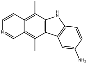 9-aminoellipticine Struktur