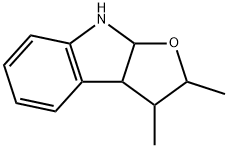 2,3-Dimethyl-3,3a,8,8a-tetrahydro-2H-furo[2,3-b]indole Struktur