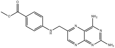 Benzoic acid, 4-[[(2,4-diaMino-6-pteridinyl)Methyl]aMino]-, Methyl ester Struktur