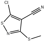 5-Chloro-3-methylthio-4-isothiazolecarbonitrile Struktur