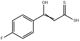 3-Hydroxy-3-(4-fluorophenyl)propenedithioic acid Struktur