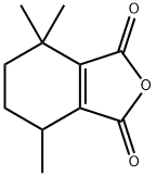 4,5,6,7-Tetrahydro-4,4,7-trimethyl-1,3-isobenzofurandione Struktur