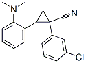 1-(3-Chlorophenyl)-2-[(dimethylamino)phenyl]cyclopropanecarbonitrile Struktur