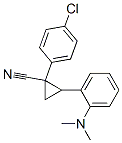 1-(4-Chlorophenyl)-2-[(dimethylamino)phenyl]cyclopropanecarbonitrile Struktur