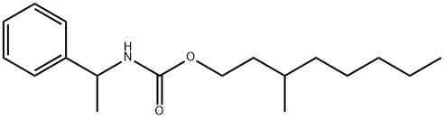 (1-Phenylethyl)carbamic acid 3-methyloctyl ester Struktur