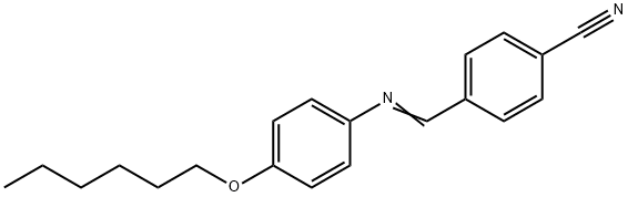 4'-CYANOBENZYLIDENE-4-N-HEXYLOXYANILINE Struktur