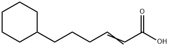 6-Cyclohexyl-2-hexenoic acid Struktur