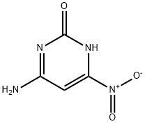 2(1H)-Pyrimidinone,  4-amino-6-nitro- Struktur