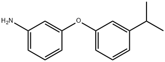 3-(3-ISOPROPYL-PHENOXY)-PHENYLAMINE Struktur