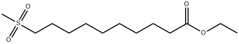 ETHYL 10(METHYLSULFONYL)DECANOATE Struktur