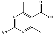 2-amino-4,6-dimethylpyrimidine-5-carboxylic acid Struktur