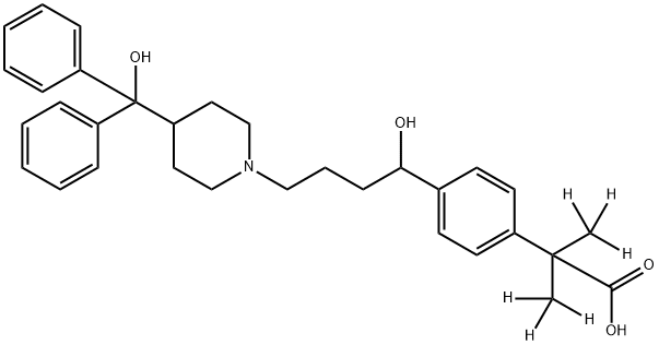 FEXOFENADINE-D6 Struktur