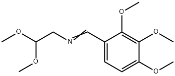 ETHANAMINE, 2,2-DIMETHOXY-N-[(2,3,4-TRIMETHOXYPHENYL)METHYLENE]- Struktur