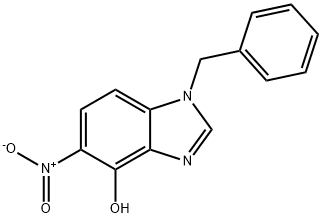 5-Nitro-1-benzyl-1H-benzimidazol-4-ol Struktur