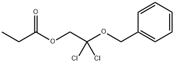 2,2-Dichloro-2-(phenylmethoxy)ethanol propanoate Struktur