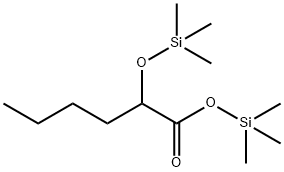 2-[(Trimethylsilyl)oxy]hexanoic acid trimethylsilyl ester Struktur