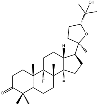 (20R,24R)-20,24-Epoxy-25-hydroxy-5α-dammaran-3-one Struktur