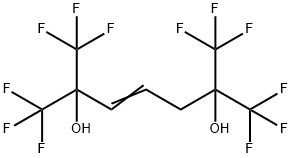 1,1,1,7,7,7-HEXAFLUORO-2,6-BIS(TRIFLUOROMETHYL)-3-HEPTENE-2,6-DIOL Struktur