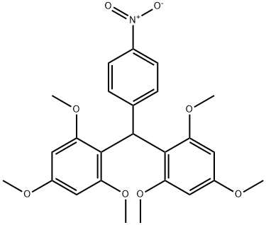 BENZENE, 1,1'-[(4-NITROPHENYL)METHYLENE]BIS[2,4,6-TRIMETHOXY]- Struktur