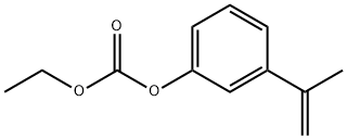 Carbonic acid ethyl 3-(1-methylethenyl)phenyl ester Struktur