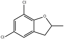 5,7-Dichloro-2,3-dihydro-2-methylbenzofuran Struktur