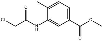 METHYL 3-[(CHLOROACETYL)AMINO]-4-METHYLBENZOATE Struktur