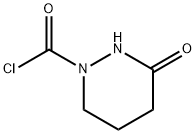 1(2H)-Pyridazinecarbonyl chloride, tetrahydro-3-oxo- (9CI) Struktur