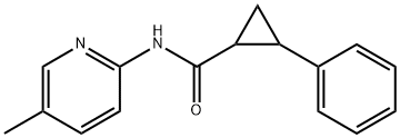 Cyclopropanecarboxamide, N-(5-methyl-2-pyridinyl)-2-phenyl- (9CI) Struktur