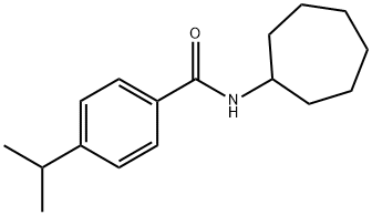 Benzamide, N-cycloheptyl-4-(1-methylethyl)- (9CI) Struktur