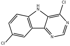 4,8-dichloro-5H-pyrimido[5,4-b]indole Struktur