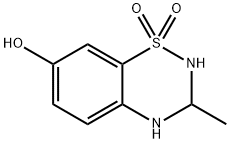 2H-1,2,4-Benzothiadiazin-7-ol, 3,4-dihydro-3-methyl-, 1,1-dioxide (9CI) Struktur