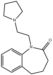 2,3,4,5-Tetrahydro-1-[2-(1-pyrrolidinyl)ethyl]-1H-1-benzazepin-2-one Struktur