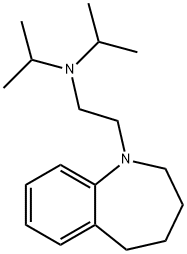 2,3,4,5-Tetrahydro-1-[2-(diisopropylamino)ethyl]-1H-1-benzazepine Struktur