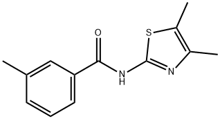 Benzamide, N-(4,5-dimethyl-2-thiazolyl)-3-methyl- (9CI) Struktur