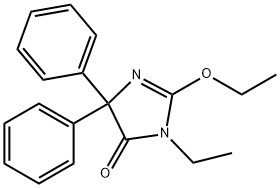 2-Ethoxy-3-ethyl-3,5-dihydro-5,5-diphenyl-4H-imidazol-4-one Struktur