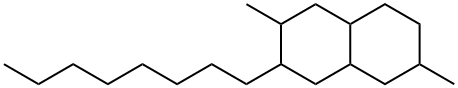 Decahydro-2,6-dimethyl-3-octylnaphthalene Struktur