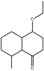 4-Ethoxy-3,4,4a,5,6,7,8,8a-octahydro-8-methyl-1(2H)-naphthalenone Struktur