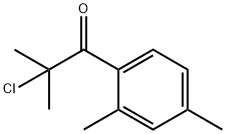 2-Chloro-1-(2,4-dimethylphenyl)-2-methyl-1-propanone Struktur