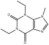 1,3-Diethyl-9-methyl-1H-purine-2,6(3H,9H)-dione Struktur