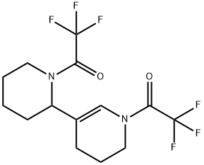 1,2,3,4-Tetrahydro-1-(trifluoroacetyl)-5-[1-(trifluoroacetyl)-2-piperidinyl]pyridine Struktur