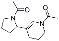 1-Acetyl-5-(1-acetyl-2-pyrrolidinyl)-1,2,3,4-tetrahydropyridine Struktur