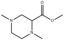 2-Piperazinecarboxylicacid,1,4-dimethyl-,methylester(9CI) Struktur