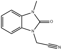 (3-methyl-2-oxo-2,3-dihydro-1H-benzimidazol-1-yl)acetonitrile Struktur