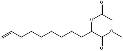 2-(Acetyloxy)-10-undecenoic acid methyl ester Struktur