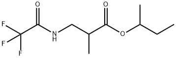 2-Methyl-3-[(trifluoroacetyl)amino]propanoic acid 1-methylpropyl ester Struktur