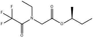 [Ethyl(trifluoroacetyl)amino]acetic acid (S)-1-methylpropyl ester Struktur