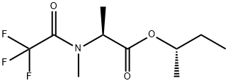 (S)-2-[Methyl(trifluoroacetyl)amino]propionic acid (S)-1-methylpropyl ester Struktur