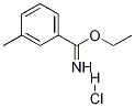 ethyl 3-methylbenzenecarboximidate hydrochloride Struktur