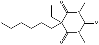 5-Ethyl-5-hexyl-1,3-dimethyl-2,4,6(1H,3H,5H)-pyrimidinetrione Struktur